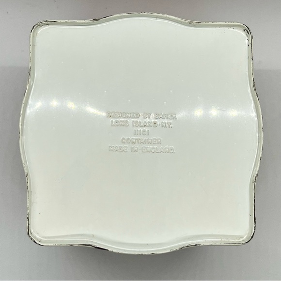 Vintage 1950s Red Floral Long Island Tea Tin Canister - Picture 7 of 7